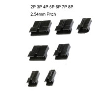 SM Style 2.54mm Pitch Connector Female Housing 2P 3P 4P 5P 6P 7P 8P Pins Socket