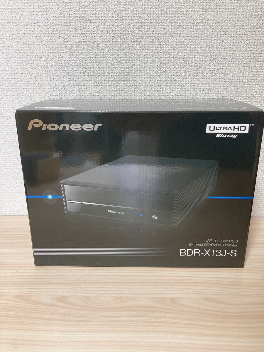 Pioneer BDR-X13J Windows11 UHD BD playback USB3.1 5 inch external BD Drive