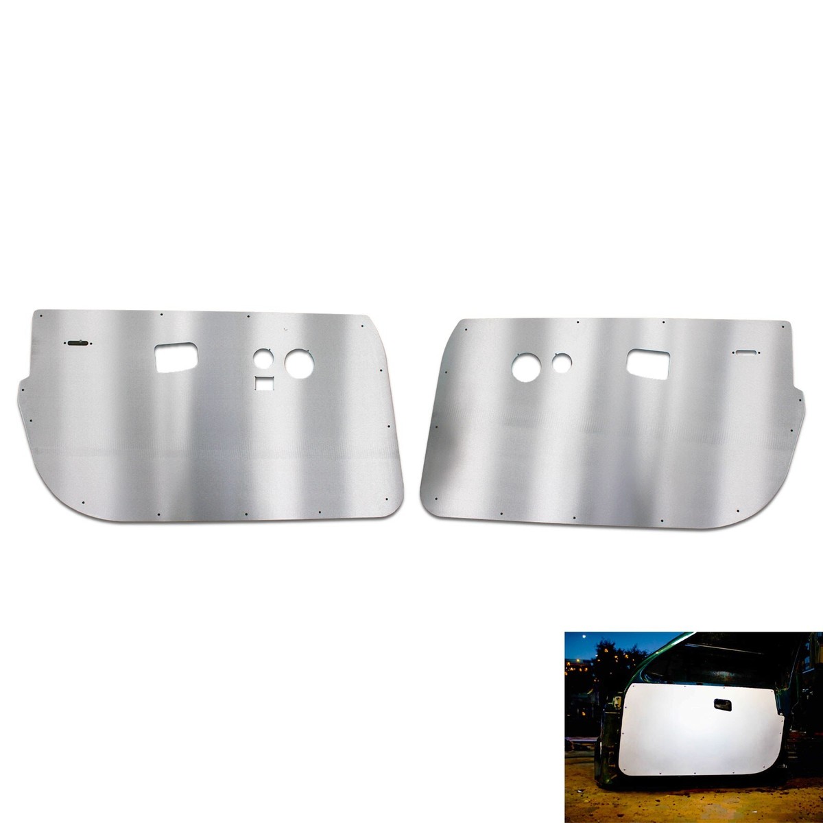 Aluminum Front 4 Door Panels Skins Race Track Car Cards for BMW