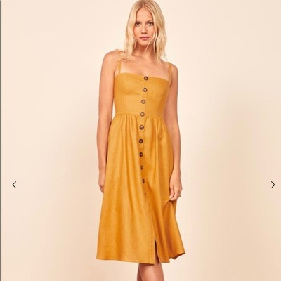 reformation tori linen sundress