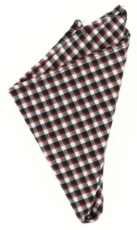 Cuadrado de bolsillo original Penguin para hombre rojo 'check' 100 % algodón 140005 Foto 2 de 4