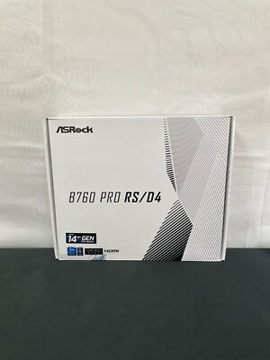 ASRock B760 Pro RS/D4 Black DDR4 ATX Motherboard Compatible With Intel