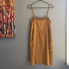 Marc By Marc Jacobs Marigold/mustard yellow silk dress SZ 2