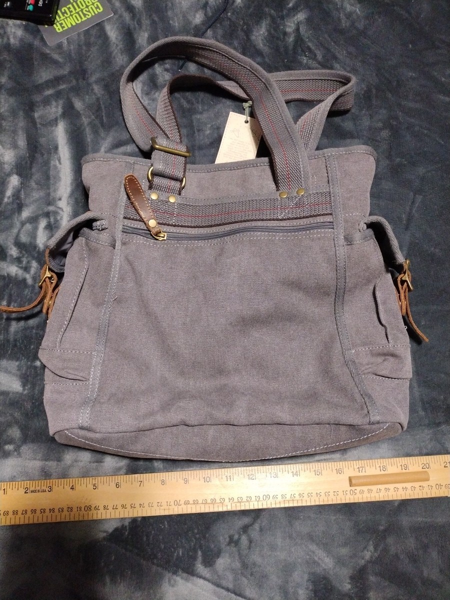 Turtle Ridge Canvas Sling Bag Gray Women\'s Bag TSD Brand Turtle Ridge Canvas Sling Bag - Macy main image 2