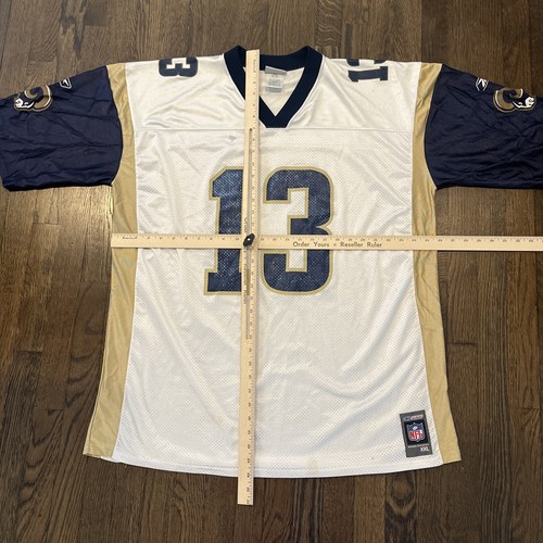 Rams Jersey 2XL Kurt Warner Mens Reebok White - Picture 13 of 13
