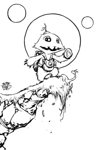 (2022) Image Comics Skottie Young TWIG #1 1:100 Black/White VIRGIN VARIANT COVER