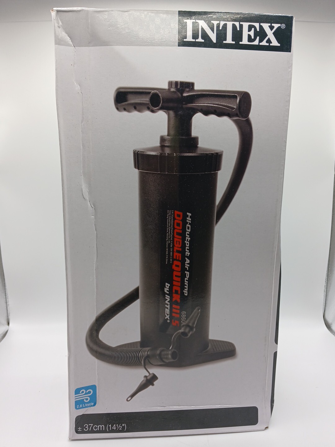 Intex Hand Pump Lightweight Inflatable Portable Double Action 37 cm TOOL SHELF - Image 3