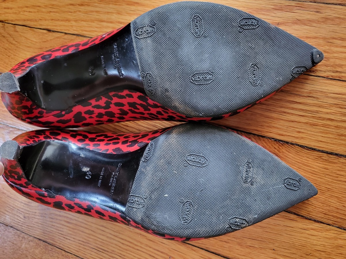 SAINT LAURENT YSL Kitten 50 Pumps Red & Black Babycat SAINT LAURENT YSL Kitten 50 Pumps Red & Black Babycat