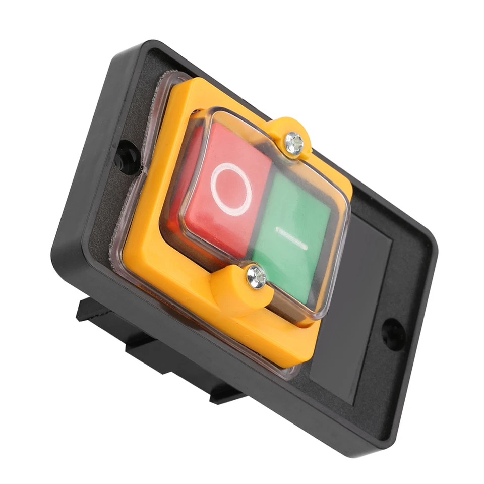 AC220V/380V 10A interrupteur marche/arrêt étanche interrupteur à bouton-poussoir - Photo 2/4