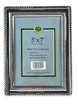 Windsor Browne Silver Plate Frame 5'' x 7'' Photo Picture Vintage 1993