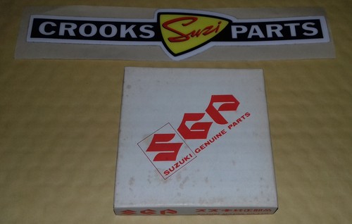 NOS 12140-41791 1977 RM370 B +.75mm Genuine Suzuki Piston Ring Set - Picture 6 of 8