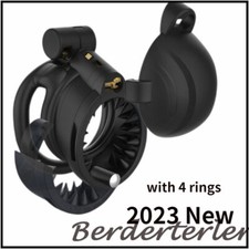 2023 Sissy Black Chastity Cage Male Chastity Device Belt Lightweight Cage Ring