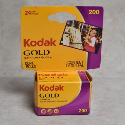 Sealed Kodak Gold 200 35MM Color Print Film 24 Exposure General Use Exp 9/2016