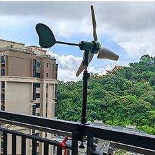 DC1-24V High-End Portable Micro Wind Turbine Ironless Core Generator 200-1500RPM