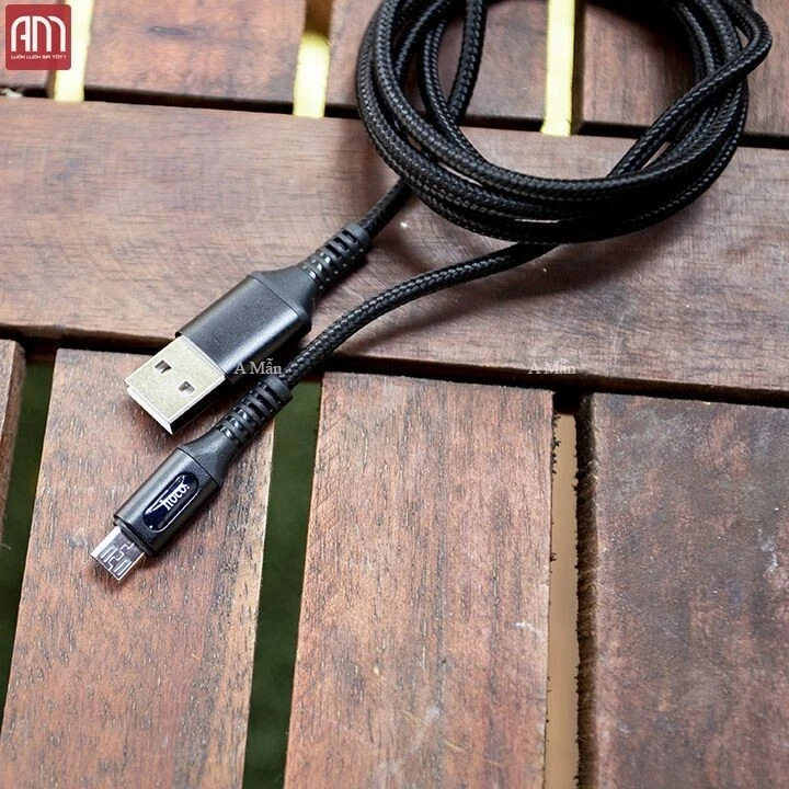 Samsung Galaxy S10 S9 Plus Note 8 USB FAST Charging  Cable Cord Black 4ft. Hoco - Image 2 of 4