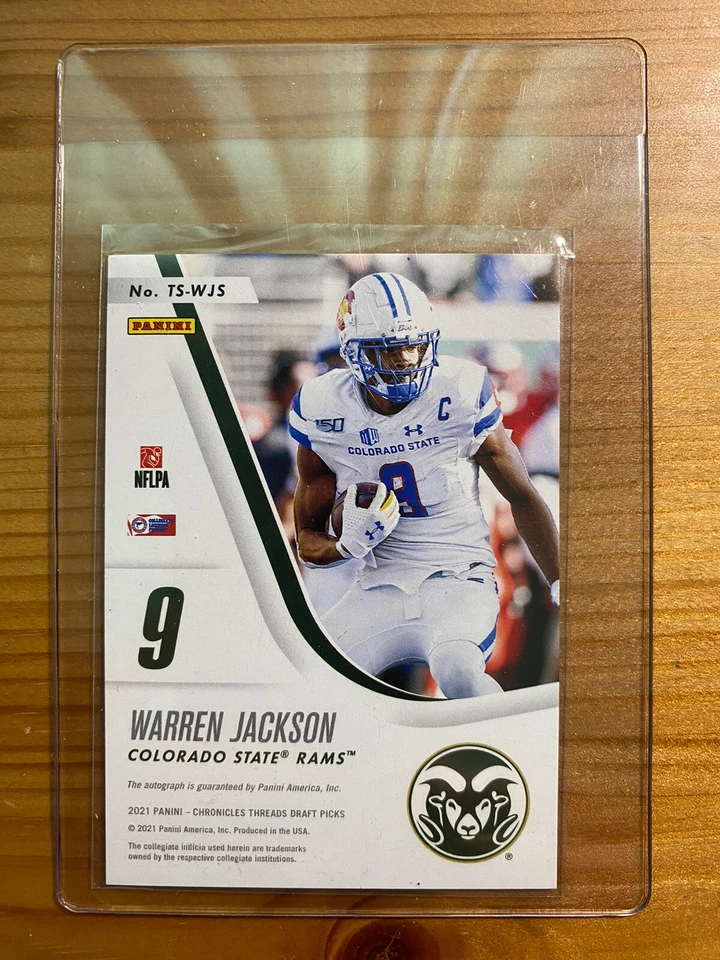 2021 Panini Chronicles Draft Picks Rookie Signatures Warren Jackson Auto 🔥🔥 - Image 2 of 2