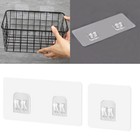 10X Waterproof Shelf Sticker Bathroom Kitchen Wall Shelf Rack Sticking Hook