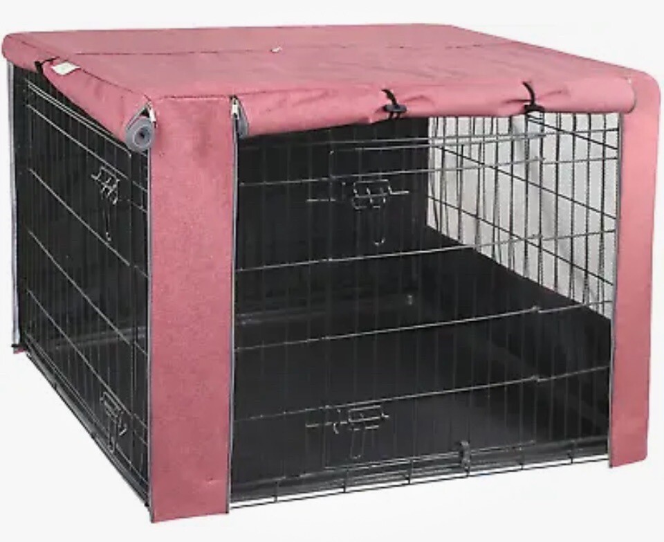 Hicaptain Double Door Dog Crate Cover(Fits 36 Inches Wire Crate