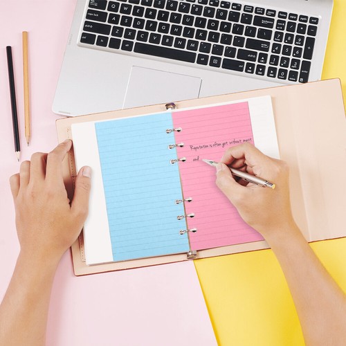 6- hole paper refills 50 Pages Loose Leaf Paper Wide Ruled Binder Paper 6- Hole - Bild 6 von 12