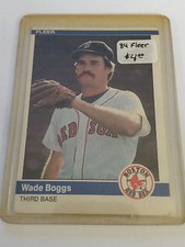 1984 Fleer #392 Wade Boggs : Boston Red Sox