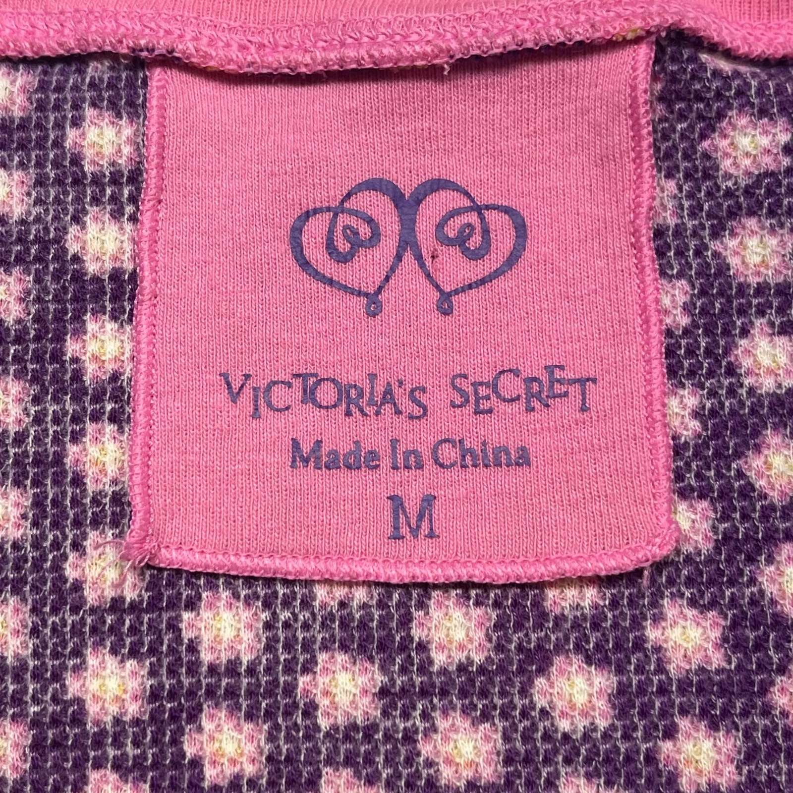 UNDERCOVER Abito da notte Victoria Secret maglia termica cotone medio viola rosa stampa fiori