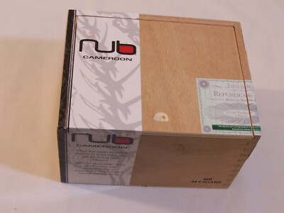 NUB Cameroon 460 Wooden Cigar Box Empty
