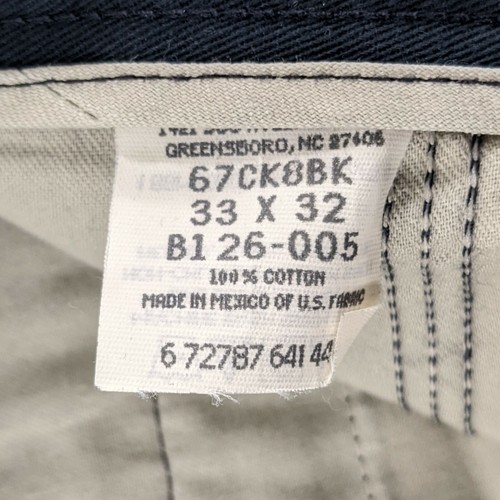 Wrangler Hero Five Star Premium Black Pleated Khakis Mens Size 33x32 - Picture 5 of 6