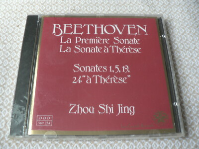 Zhou Shi Jing - Beethoven: Klaviersonaten Nr. 1, 5, 19 & 24 - CD Cassiopée NEU