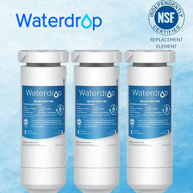 Waterdrop XWF NSF Certified Refrigerator Water Filter,Replacement for GE&reg;  XWF