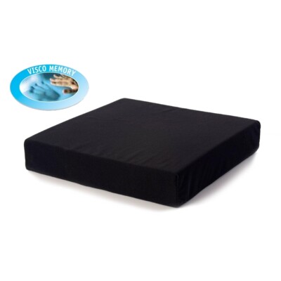 Memory Foam Sitz Stuhl Komfort Kissen UK Made   Bezug inklusive   43 cm quadratisch 