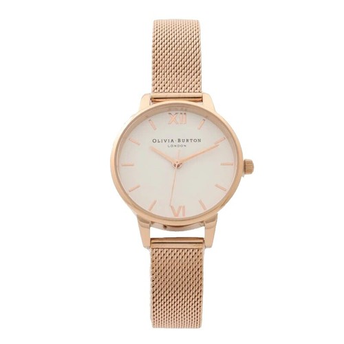 Olivia Burton Black Rose Gold Tone Watch 38mm Dial Steel Mesh Strap New Battery OLIVIA BURTON | Accessories | Olivia Burton After Dark Watch  main image 2