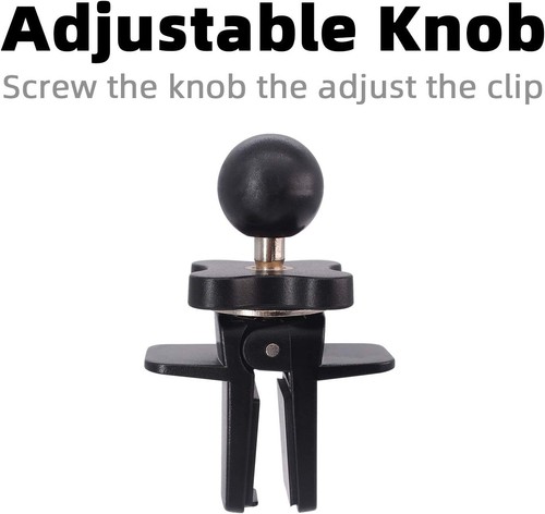 Garmin Support de support de ventilation avec clip en silicone et bouton réglable pour GPS - Photo 4 sur 4
