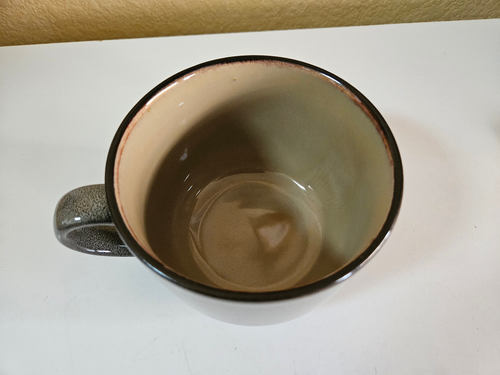 Sango Stoneware Roma Sage #4814 Xtra Large Coffee Soup Mug Green 3 3/4" 24 On. - Picture 8 of 12