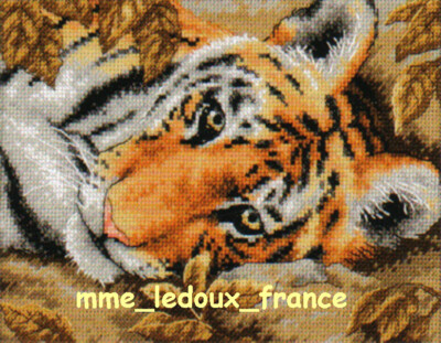 Bausatz USA Betörender Tiger - Tiger Charmant Pt Croix Dimensions Gold Petites 65056