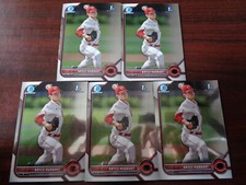 2022 Bowman Draft Chrome Bryce Hubbart #BDC-17 1st Year ROOKIE CARD Lot of 5-RED