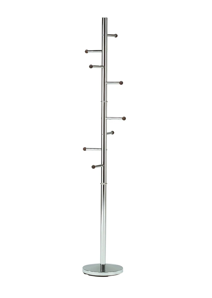 Muebles Marca King - Wilhelm 8 Ganchos Soporte para Abrigo y Sombrero, Cromo Foto 2 de 2