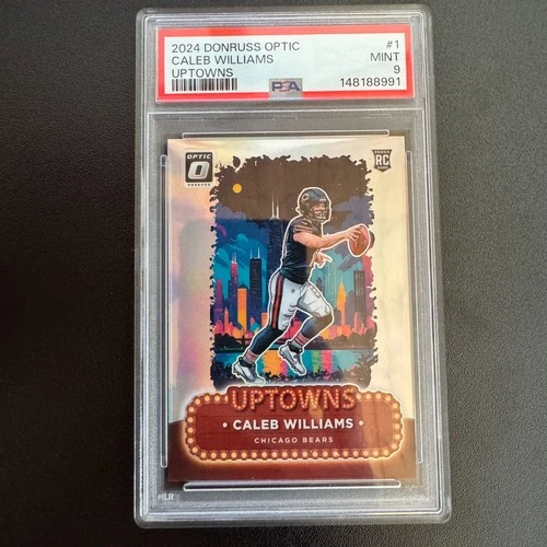 2024 Donruss Optic Caleb Williams Uptowns #1 PSA 9 Chicago Bears
