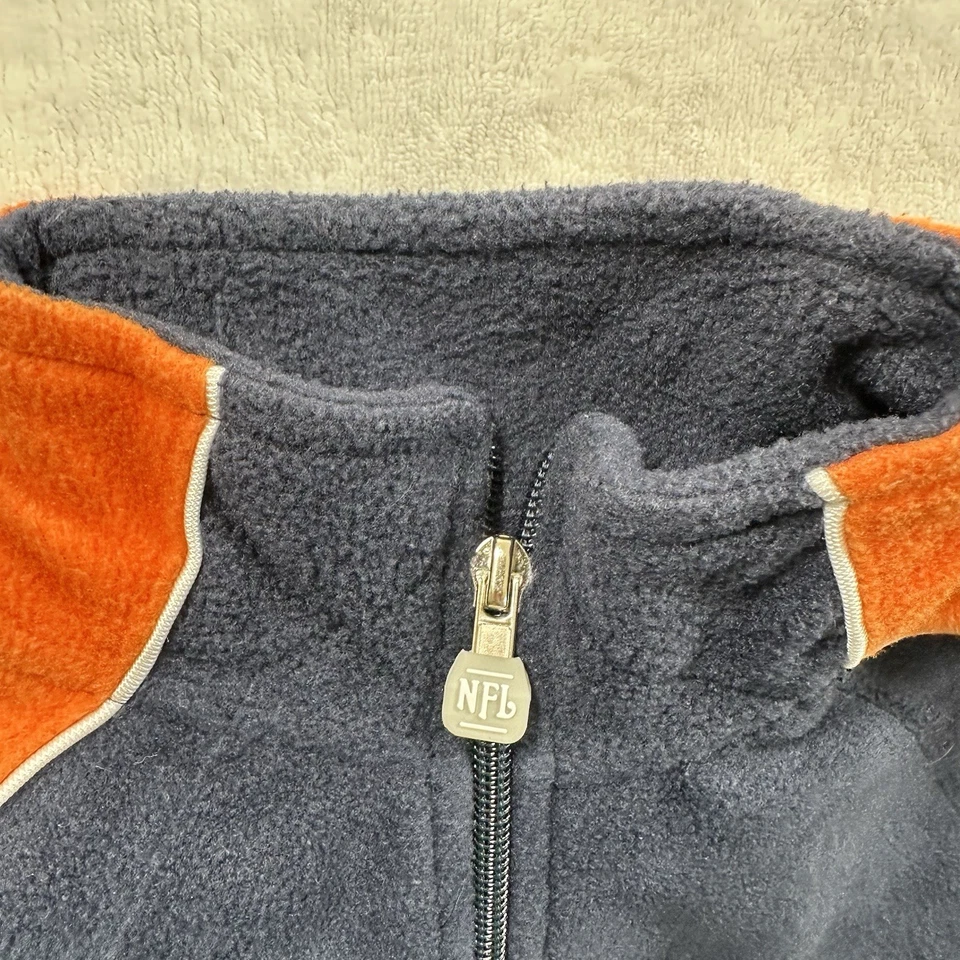 Chicago Bears Reebok Equipo NFL Ropa 1/4 Cremallera Polar Pullover Azul Niños Talla L 7 Foto 4 de 4