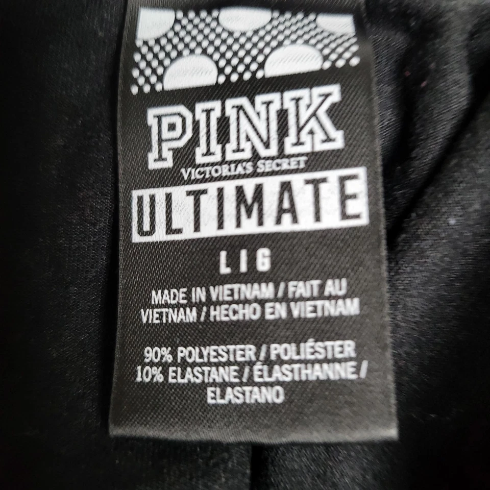 Chaqueta Victoria's Secret Rosa Mujer L Negra Ultimate Activewear Logo Foto 4 de 4