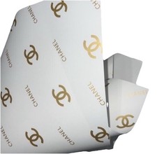 Korean Flower Wrapping Paper-White/Gold Waterproof 20 Sheets 22x22 In