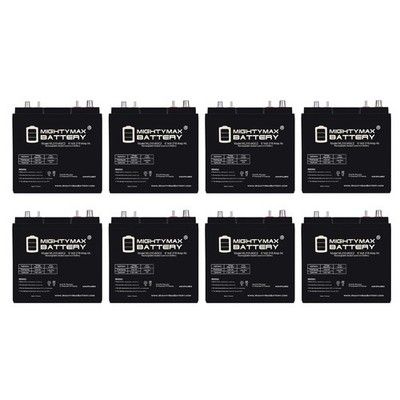 Mighty Max 6V 210AH Dual Terminal Replaces E-Z-GO Eagle SGC Golf Cart - 8 Pack