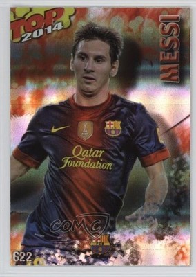 2013-14 Mundicromo Las Fichas Quiz de la Liga 2014 Top Red Foil Lionel Messi c4m