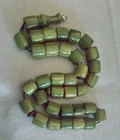 90 Grs Green  Amber Bakelite  Islam Prayer Beads 33 Rosary