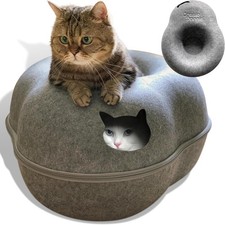 Premium Cat Bed caveTunnel Hiding Places for Indoor Cat Houses  Condos Washable