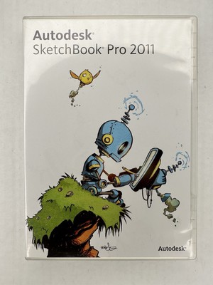 Autodesk Sketchbook Pro 2011 Digital Drawing Painting Software Disc w/Key Serial