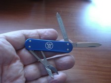 Victorinox Swiss Army Knife Westinghouse Classic SD Alox Blue W Case EX COND