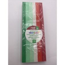 Creatology Bright Christmas Jumbo Erasers 5.5 X 2  New In Packaging.