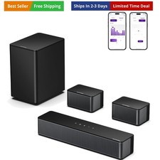 5.1 Sound Bar for Smart TV, Virtual Surround Sound System for TV, 320W Peak P...