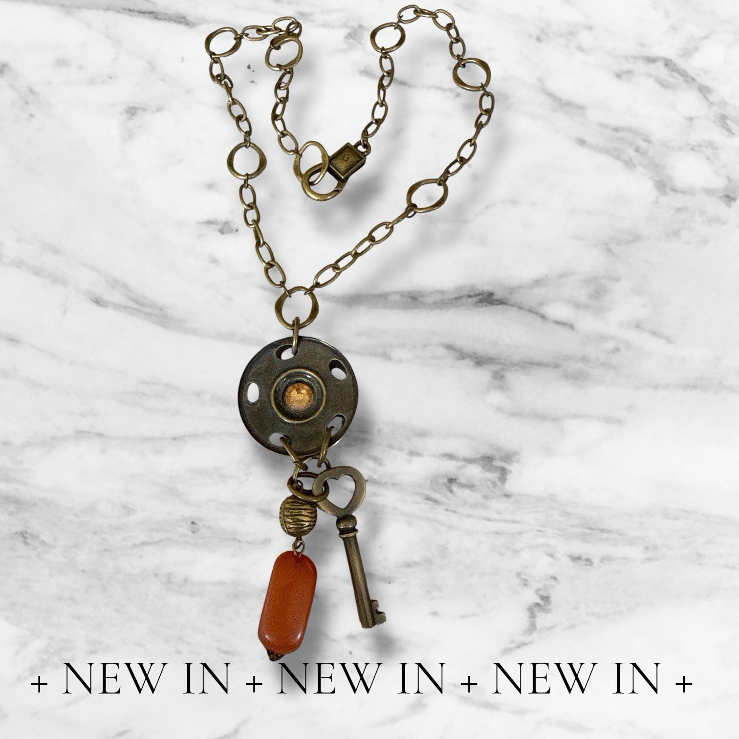 Rustic Industrial Steampunk Statement Piece Neckl… - image 4