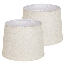 Lamp shades Set of 2, Drum Lamp shades 11" Top x 13" Bottom x 10" High,Medium...